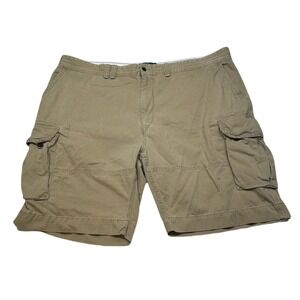 Polo Ralph Lauren Chino Cargo Shorts Mens 48B Big Tan Brown Relaxed‎ Fit Khaki